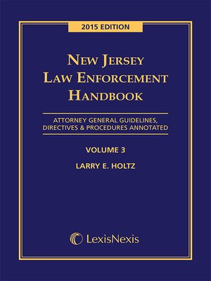 cover image of New Jersey Law Enforcement Handbook
